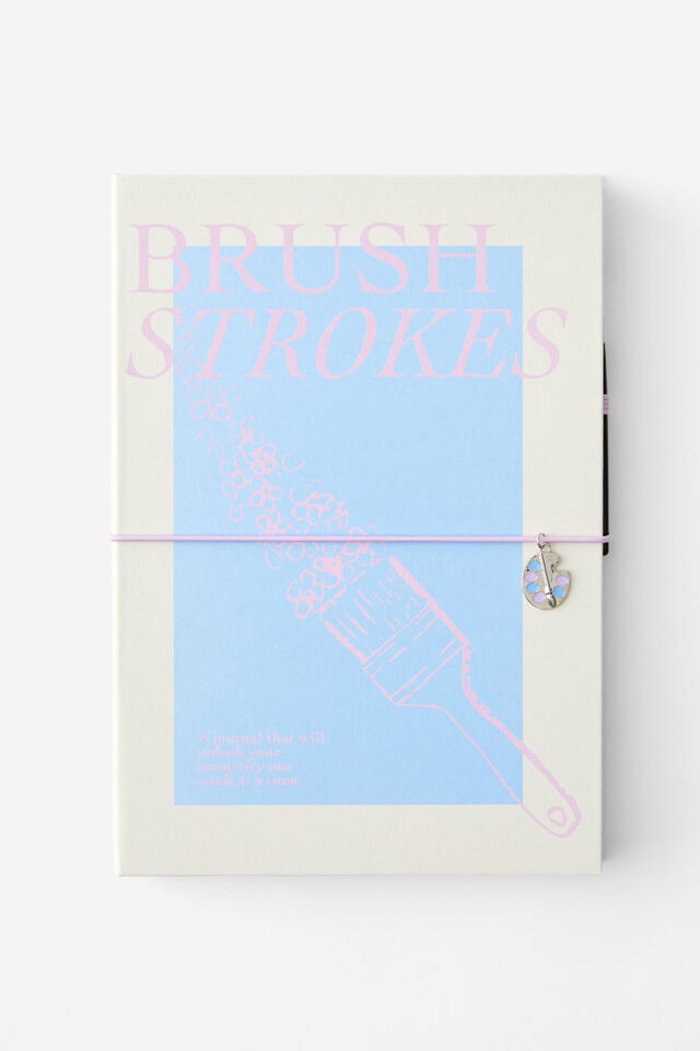 Premium B5 Activity Journal, BRUSH STROKES WEEKLY PAINT