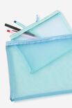 Mesh Pencil Case Set, MINTY BLUE SKIES - example image 2