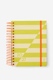 2027 A5 Weekly Bright Days Diary, WASABI/LIMONCELLO SPLICE - example image 1