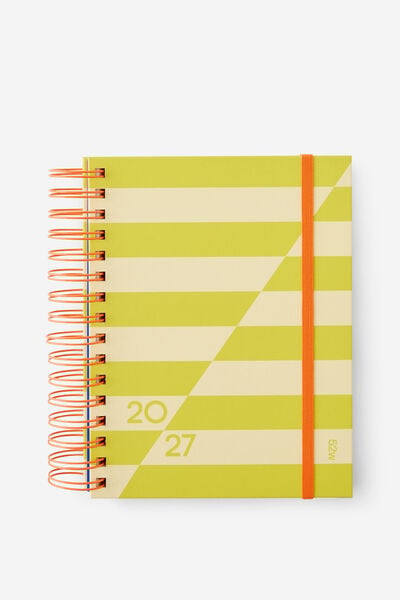 2027 A5 Weekly Bright Days Diary, WASABI/LIMONCELLO SPLICE