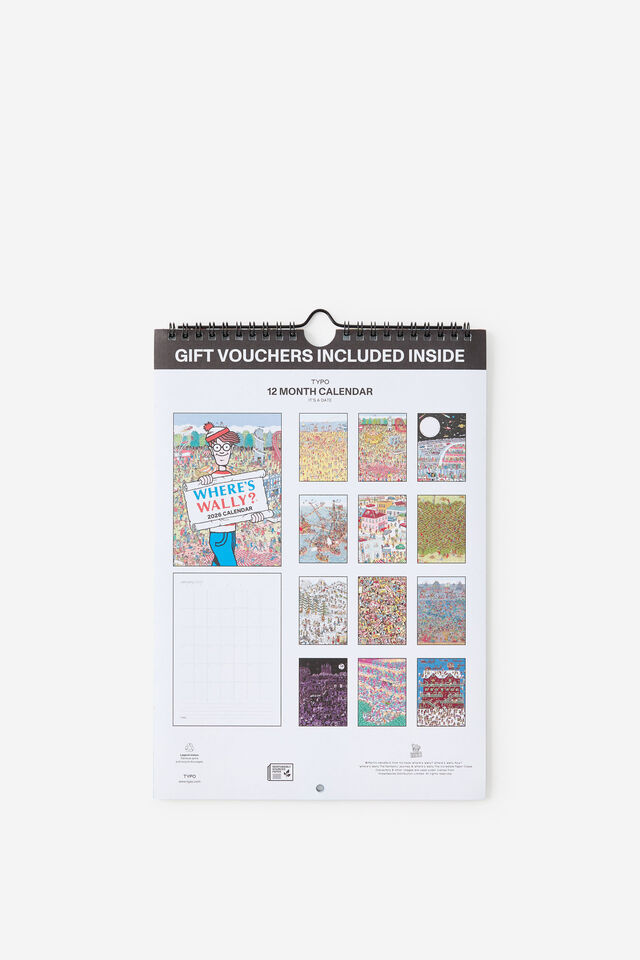 2026 Get A Date Wall Calendar, LCN UNI WHERE S WALLY