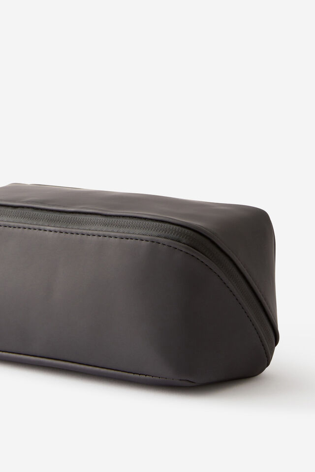 Premium Felix Fold Out Pencil Case, METALLIC BLACK