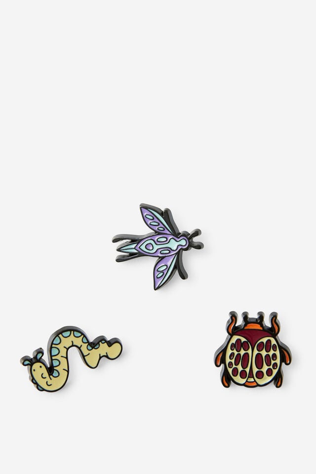 Enamel Pins 3Pack, BUG OFF