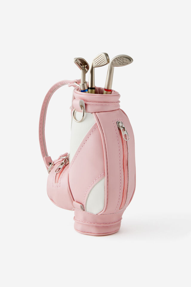 Golf Caddy Pen Set, PINK & WHITE