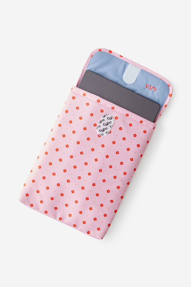 Personalised Mode 14 Inch Laptop Sleeve, RETRO FLORAL