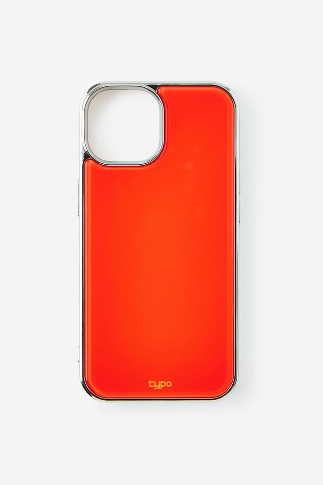 Bubble Phone Case Iphone 13/14/15, LAVA RED CHROME