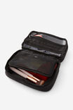 Personalised Flat Lay Wash Bag, BLACK - alternate image 2