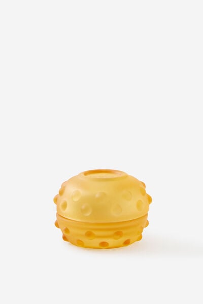 Mini Stackers Glass Tea Light Candle, JOY RISING YELLOW BUMPY