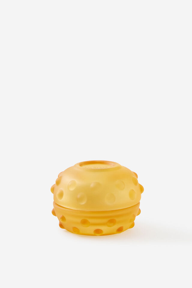 Mini Stackers Glass Tea Light Candle, JOY RISING YELLOW BUMPY