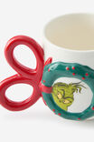 Collab Christmas Novelty Shaped Mug, LCN DRS GRINCH WREATH - alternate image 2
