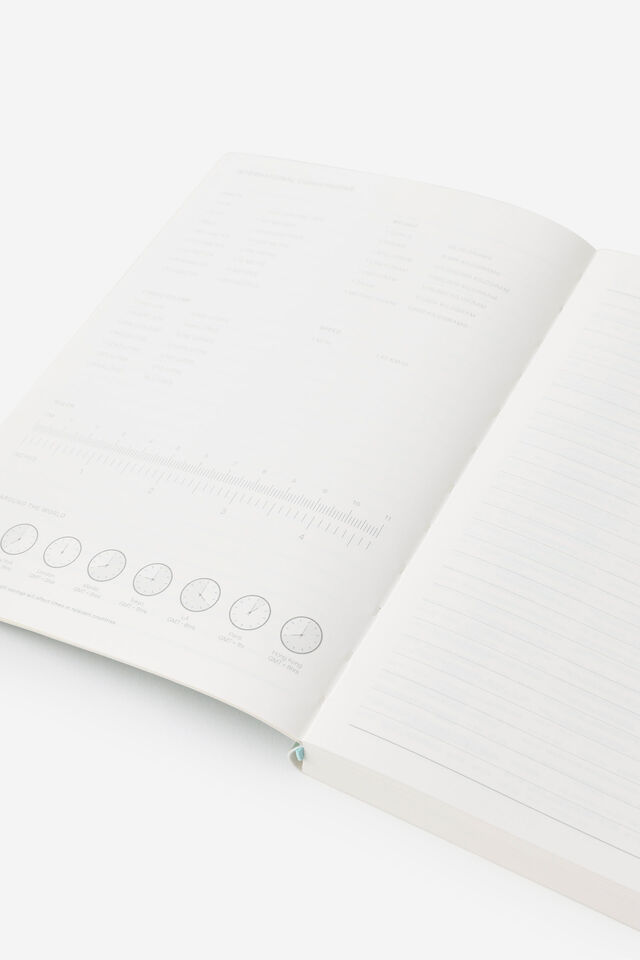 Personalised 26/27 A5 Daily Soft Diary, GREEN & LIME PIN STRIPE