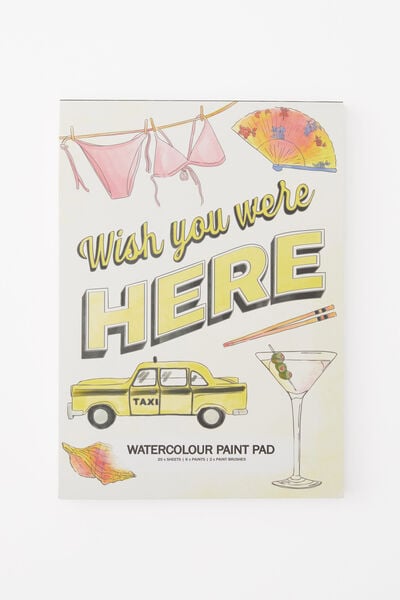 Large Watercolour Paint Pad, TRAVEL