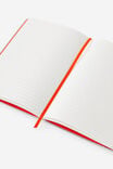 A5 Hard Lined Notetaker Notebook, CHROME LAVA RED - example image 3