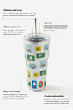 Collector Smoothie Cup 600Ml, LCN MIF MIFFY STAMPS SILVER - example image 3