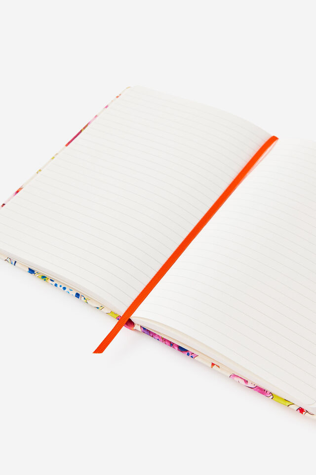 Personalised A5 Hard Lined Notetaker Notebook, ECRU CELESTIAL