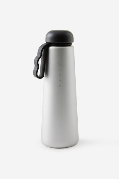 Personalised Quencher 700Ml, CHROME SILVER