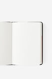 B6 Hard Cover Plain Notebook, BLACK - alternate image 2