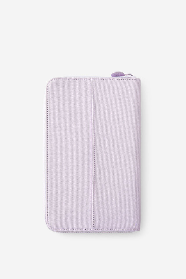 Personalised Traveller Travel Wallet, LAVENDER HAZE
