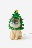 Christmas Resin Lamp, GRUMPY CAT TREE - alternate image 1