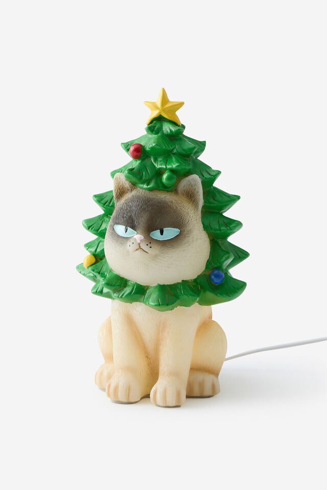 Christmas Resin Lamp, GRUMPY CAT TREE