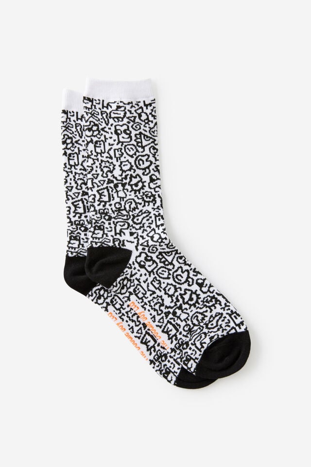 Socks, LCN DOO DOODLE BOY BLACK