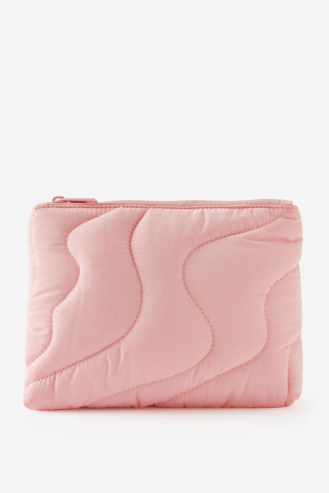 Quilted Pencil Case, STRAWBERRY MILK
