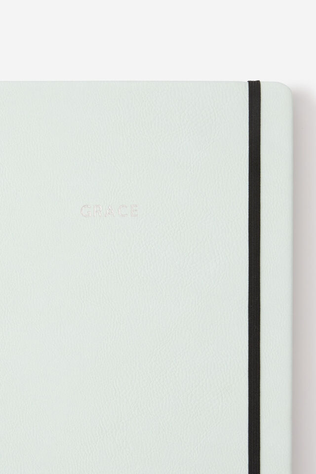 A4 Personalised Buffalo Journal, PASTEL MINT