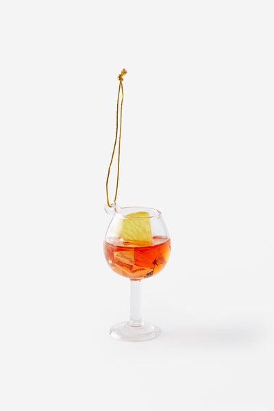 Shaped Glass Ornament, APEROL SPRITZ