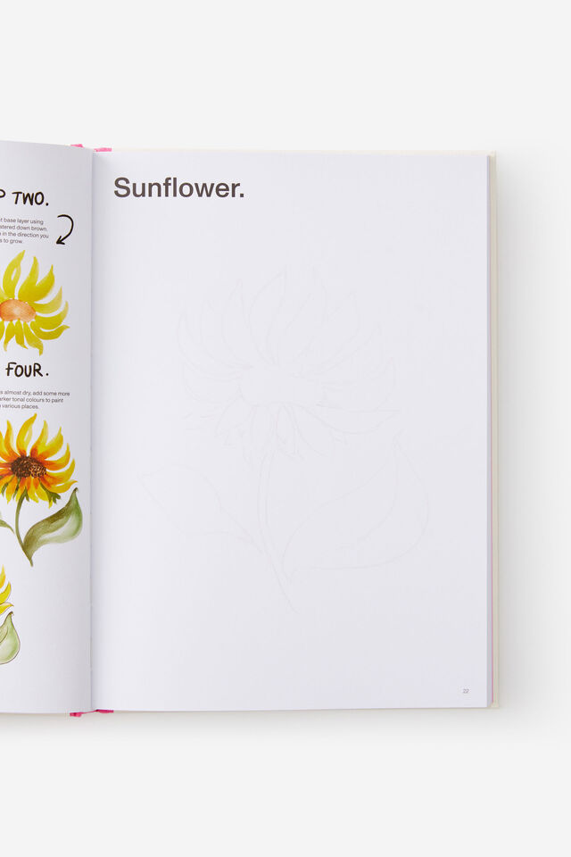 A4 Luxe Upskill Activity Journal, WATERCOLOUR FLOWERS & PLANTS