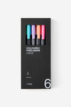 So Fine Fineliners 6Pk, PASTELS - alternate image 1