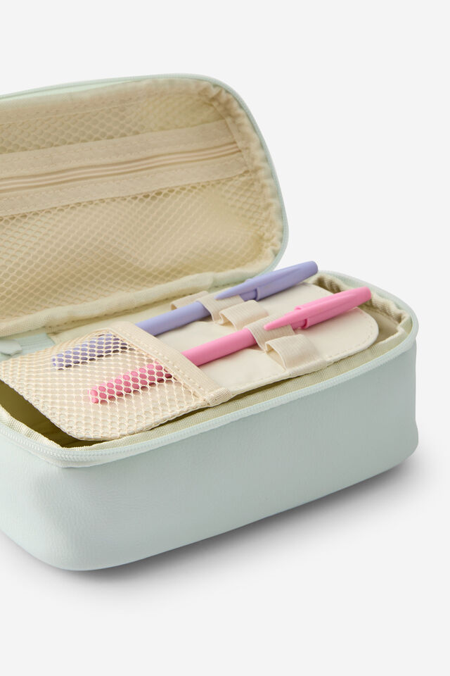 Premium Arlow Pencil Case, LITTLE TREATS SEA MIST