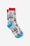 Toy Story Crew Socks M/L, LCN DIS TOY STORY WOODY YDG - example image 1