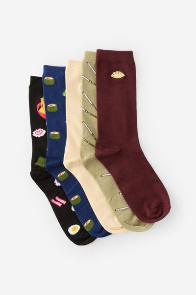 Box Of Socks, SUSHI & DUMPLINGS (M/L)