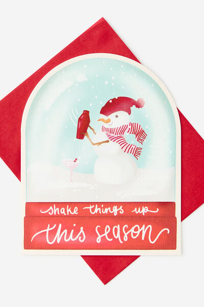 2026 Shaped Christmas Cards, SHAPED SHAKE IT UP THIS SEASON