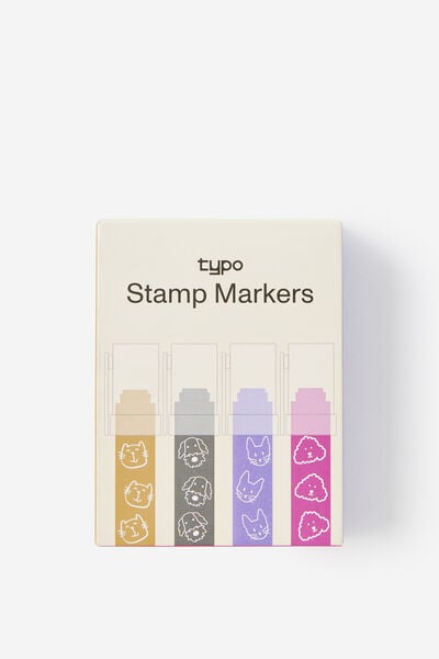 Jumbo Stamper 4Pk, CATS & DOGS!