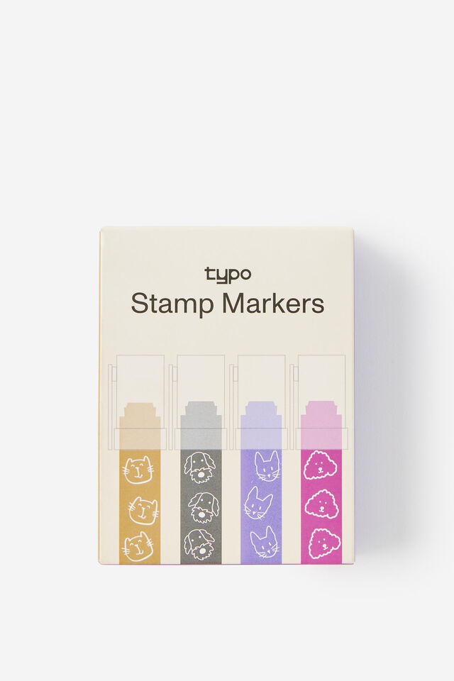 Jumbo Stamper 4Pk, CATS & DOGS!