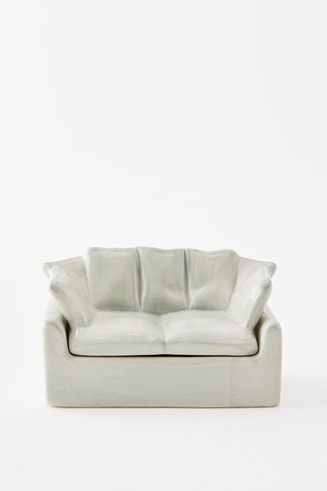 Ceramic Trinket Box, GREY COUCH