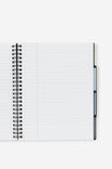 A5 Spiralbound Subject Notebook, OLIVE PATCHES - example image 2