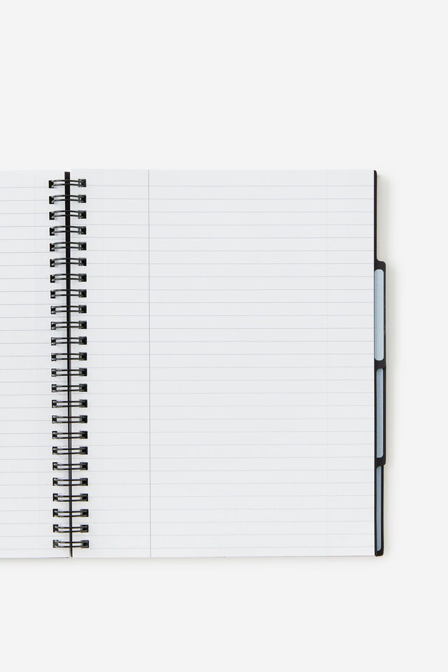 A5 Spiralbound Subject Notebook, OLIVE PATCHES