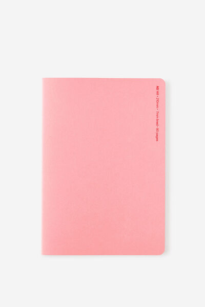 A5 Stitch Notebook, STRAWBERRY MILK