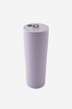Hidden Straw Metal Smoothie Cup, SILVER LILAC - alternate image 2