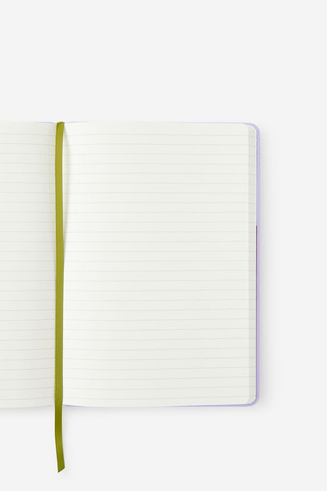 A5 Hard Lined Notetaker Notebook, ORCHID