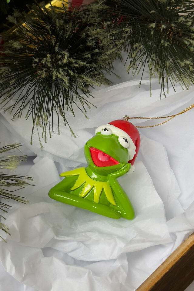 Collab Resin Christmas Ornament, LCN DIS KERMIT THE FROG