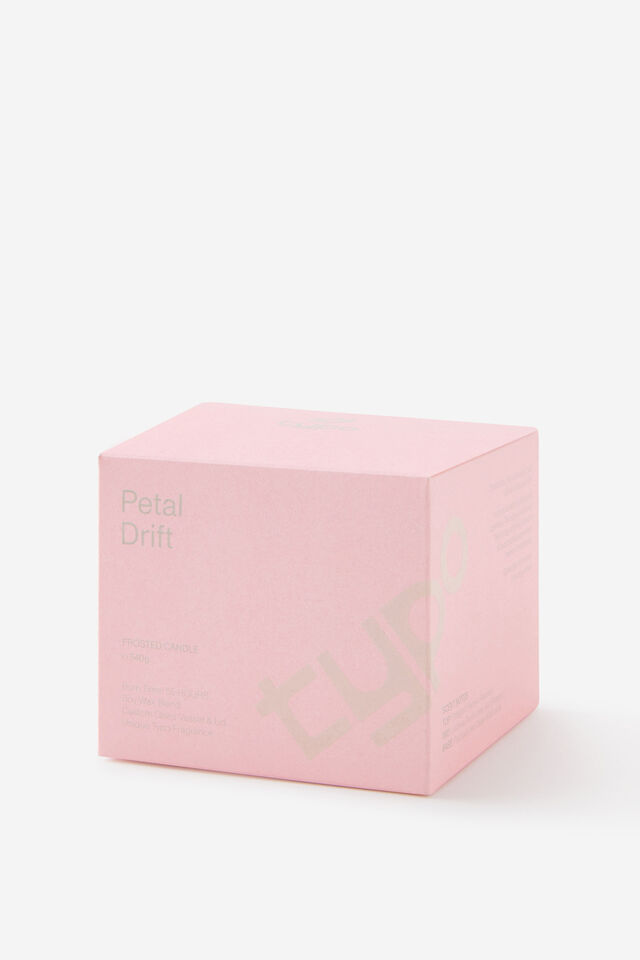 Frosted Glass Candle, PETAL DRIFT PINK