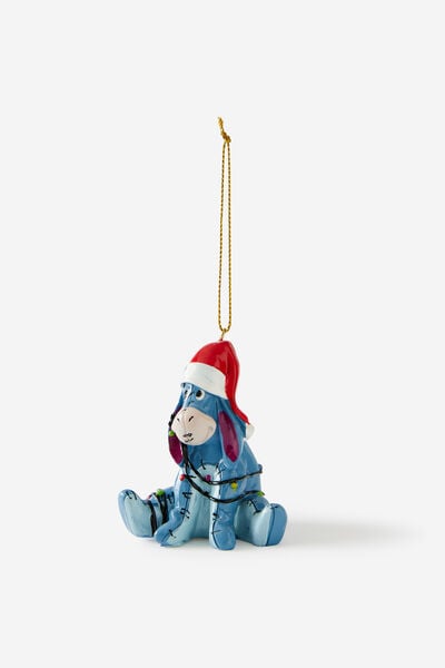 Collab Resin Christmas Ornament, LCN DIS WINNIE THE POOH EEYORE
