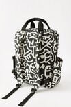 License Campus Backpack, LCN DOO DOODLE BOY / BLACK & WHITE - alternate image 3