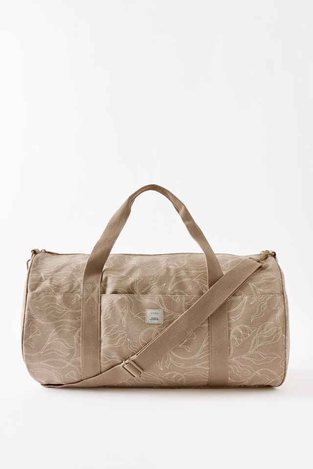 Campus Weekender Barrel Bag, MIRA FOLIAGE CHAI LATTE