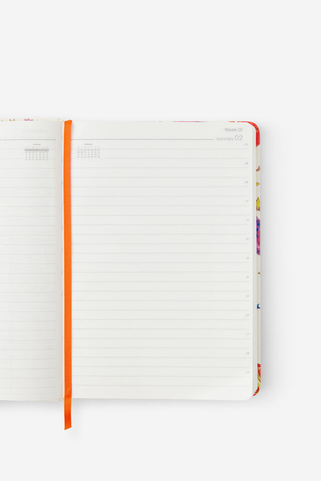 2027 A5 Daily On Schedule Diary, ECRU CELESTIAL