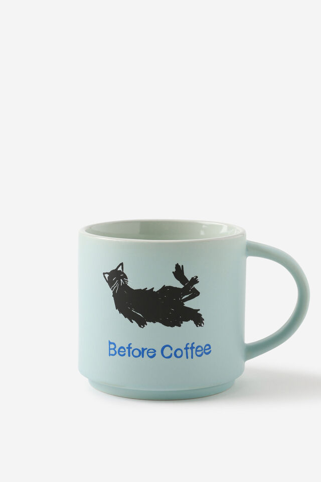 Everyday Mug, BEFORE & AFTER COFFEE CAT