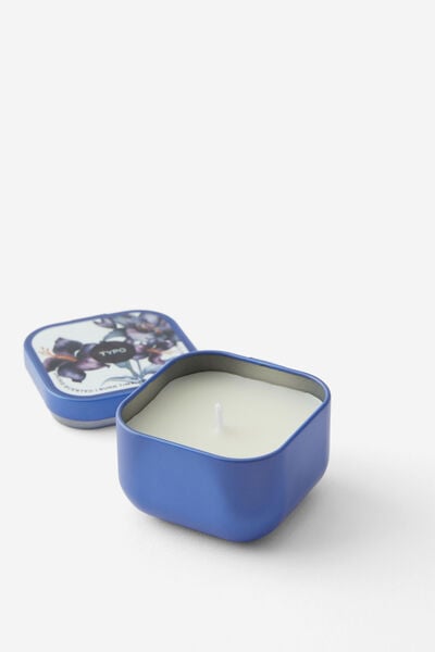 Traveller Tin Candle, BLUE ORCHID